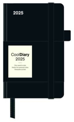 Kalendář/Diář Black 2025 - Diary - Buchkalender - Taschenkalender - 9x14 Neumann Verlage