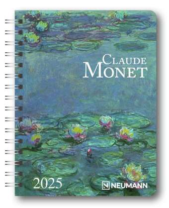 Kalendarz/Pamiętnik Claude Monet 2025 - Diary - Buchkalender - Taschenkalender - Kunstkalender - 16,5x21,6 Neumann