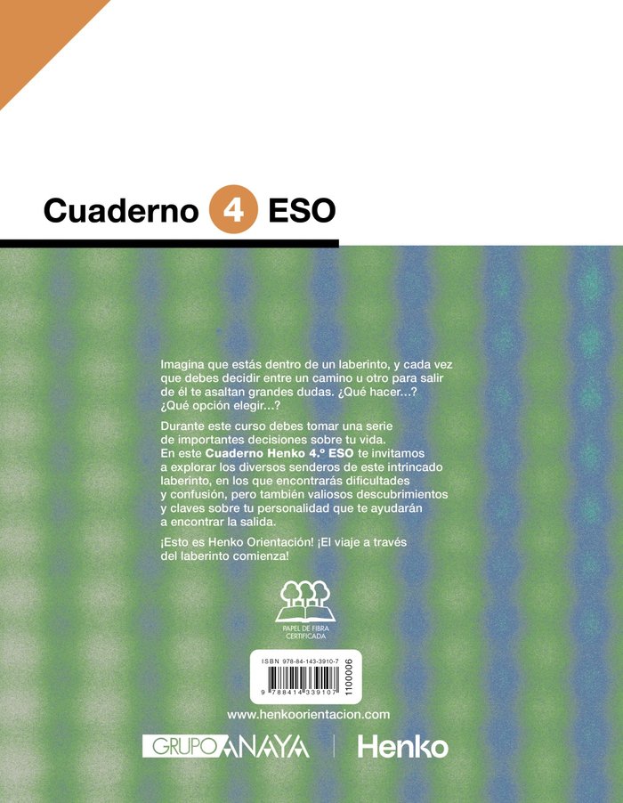 Boek CUADERNO HENKO 4 ESO ANAYA EDUCACION