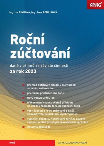 Kniha Roční zúčtování daně z příjmů ze závislé činnosti za rok 2023 Iva Rindová; Jana Rohlíková