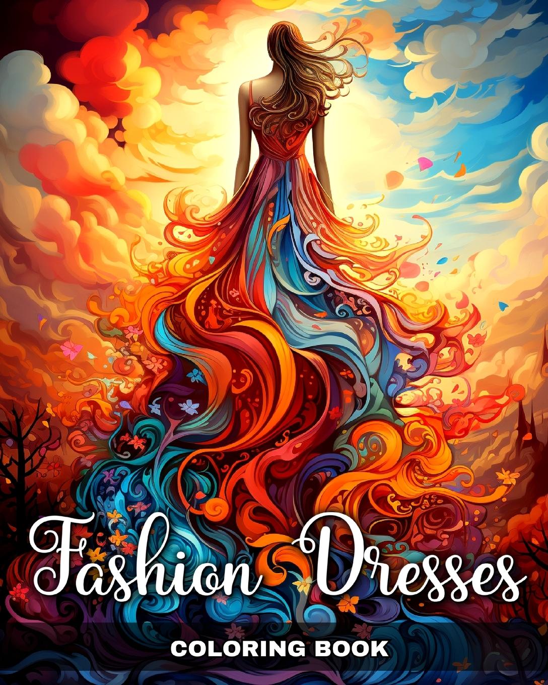 Βιβλίο Fashion Dresses Coloring Book 