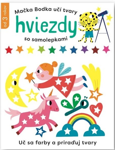 Book Mačka Bodka učí tvary Hviezdy so samolepkami 