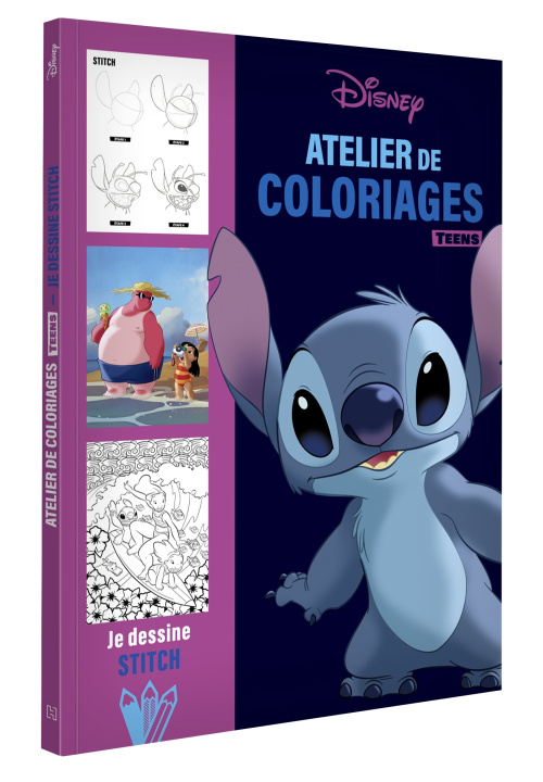 Kniha DISNEY TEENS - Atelier de coloriages - J'apprends à dessiner Stitch 