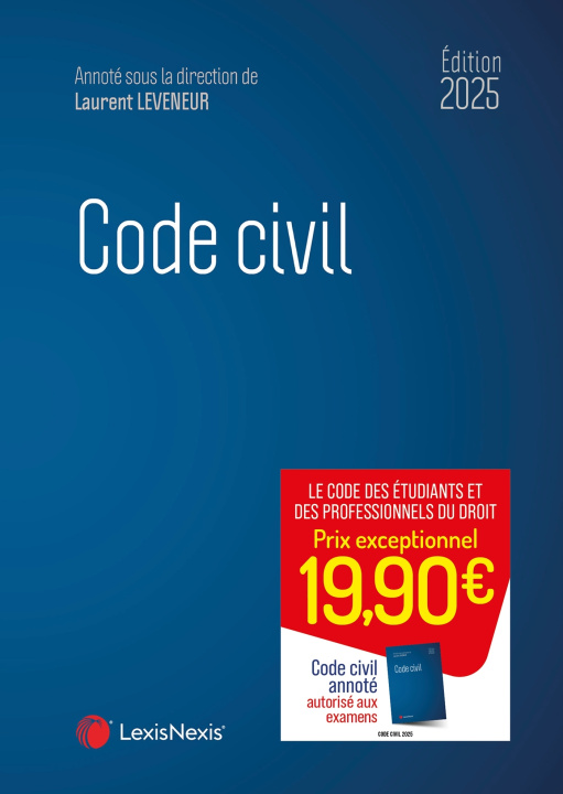 Kniha Code civil 2025 Professeur Laurent Leveneur (sous dir.)