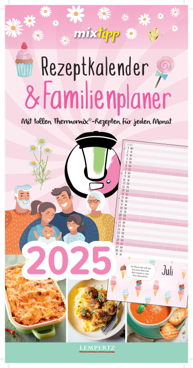 Kalendář/Diář Rezeptkalender & Familienplaner 2025 Thermomix 