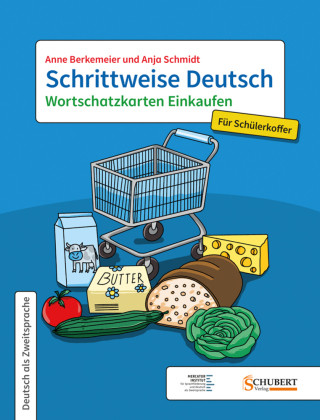 Carte Schrittweise Deutsch / Wortschatzkarten Einkaufen für Schülerkoffer Anne Berkemeier