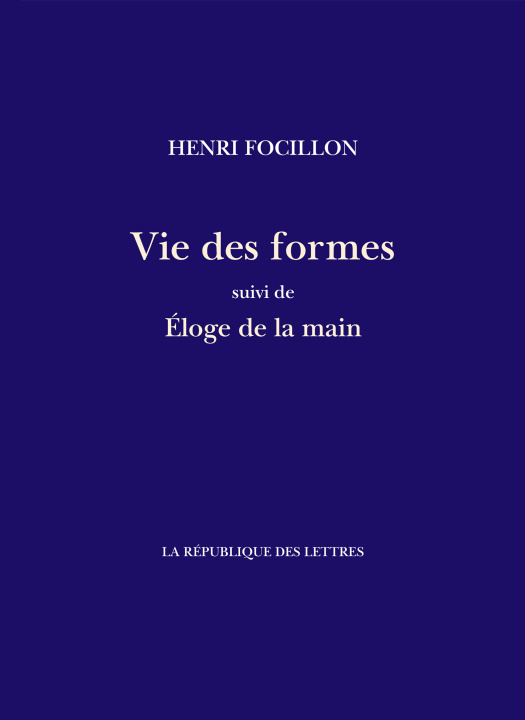 Knjiga Vie des formes Henri Focillon