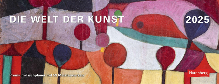 Kalendár/Diár Die Welt der Kunst Premium-Tischplaner 2025 - Wochenkalender mit 53 Meisterwerken 