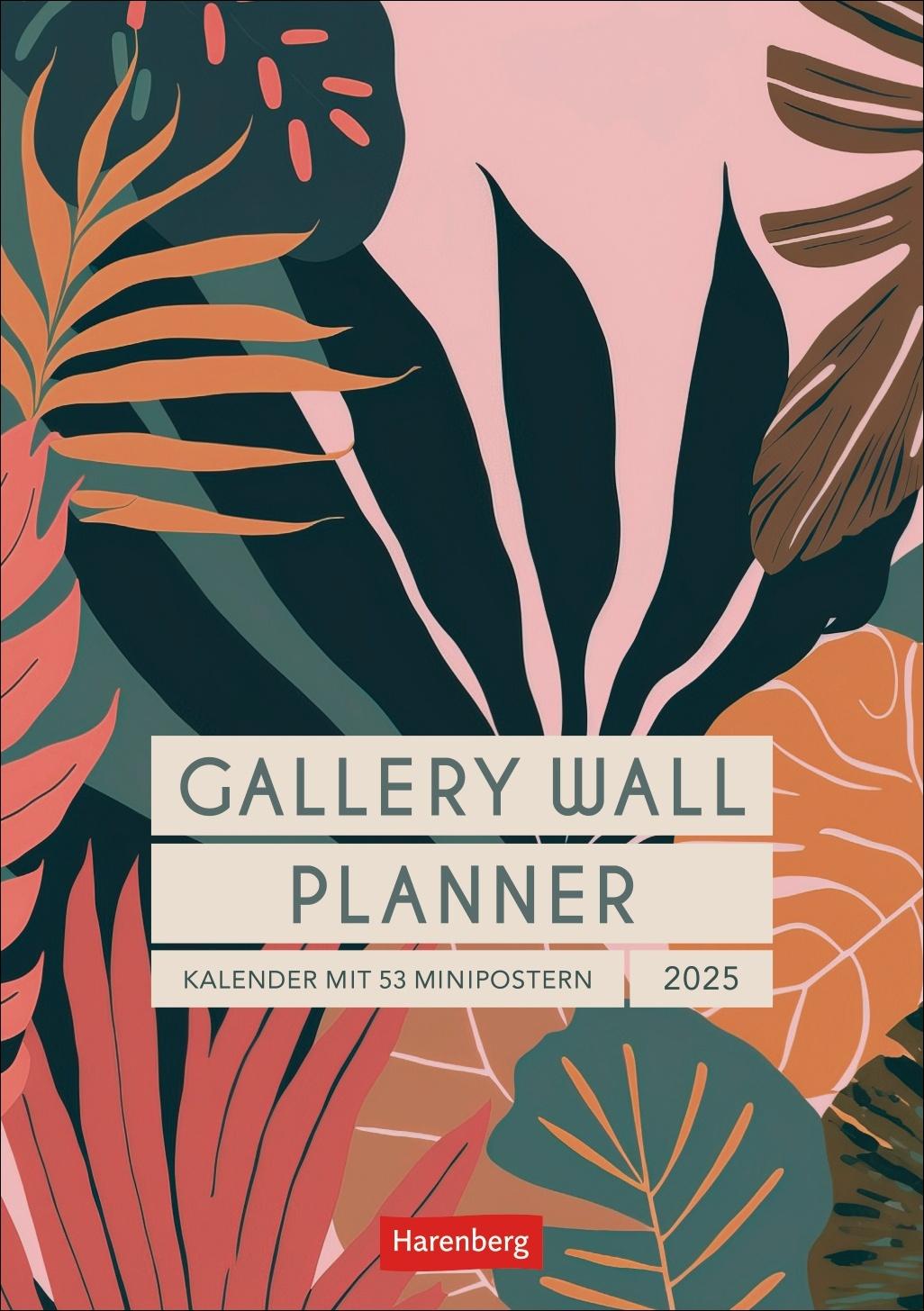 Kalendár/Diár Gallery Wall Planner Wochenplaner 2025 - Kalender mit 53 Minipostern 
