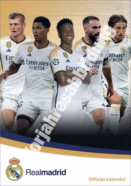 Календар/тефтер Real Madrid FC Posterkalender 2025 