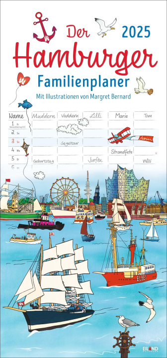 Calendar / Agendă Der Hamburger Familienplaner 2025 - Margret Bernard 