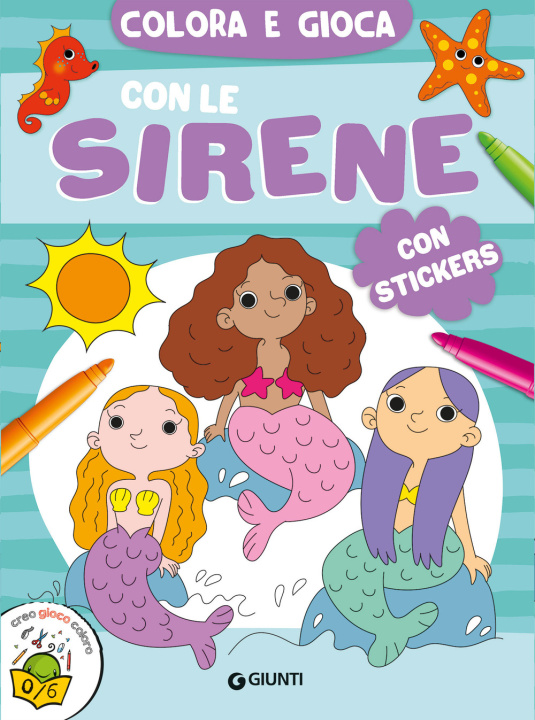 Boek Colora e gioca con le sirene 