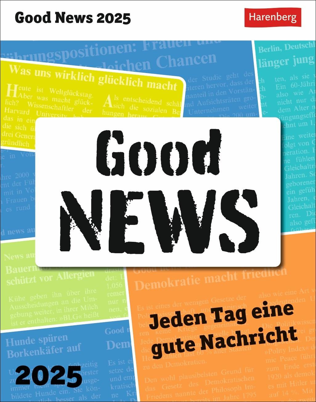 Kalendár/Diár Good News Tagesabreißkalender 2025 - Jeden Tag eine gute Nachricht 