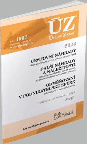 Knjiga ÚZ 1567 Cestovní náhrady 