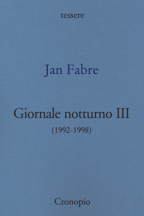 Kniha Giornale notturno (1992-1998) Jan Fabre