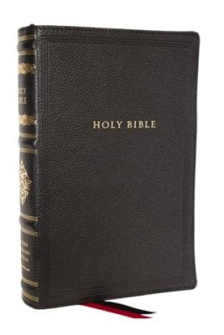 Książka RSV Personal Size Bible with Cross References, Black Genuine Leather, (Sovereign Collection) 