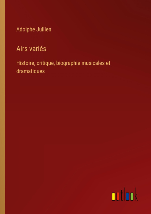Kniha Airs variés Adolphe Jullien