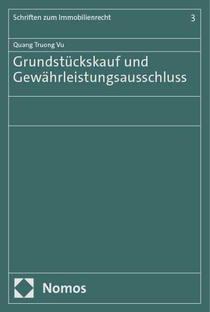 Kniha Grundstückskauf und Gewährleistungsausschluss 