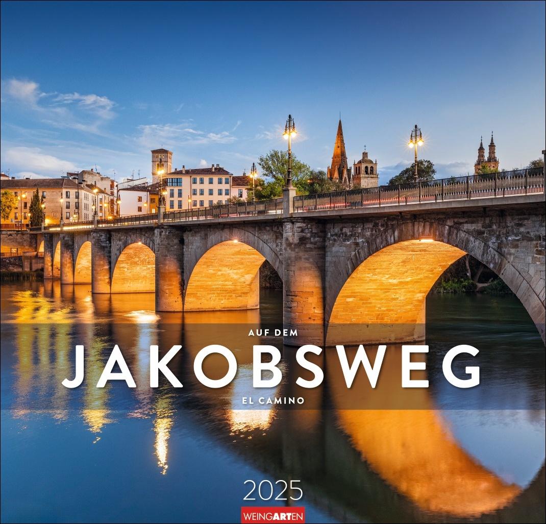 Naptár/Határidőnapló Auf dem Jakobsweg Kalender 2025 - El Camino 