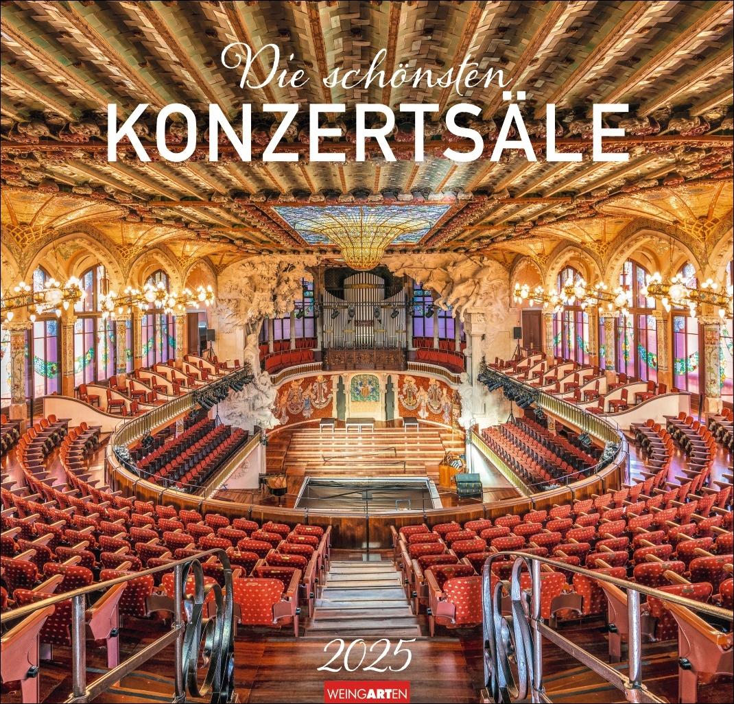 Kalendár/Diár Die schönsten Konzertsäle Kalender 2025 