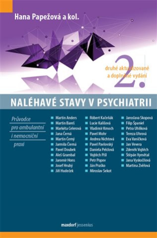 Knjiga Naléhavé stavy v psychiatrii, 2. aktualizované a doplněné vydání 