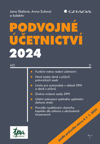 Kniha Podvojné účetnictví 2024 Jana Skálová