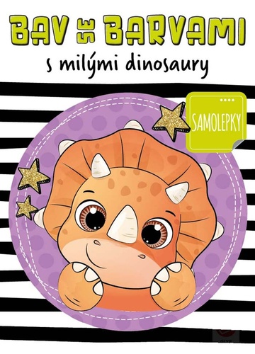 Book Bav se barvami s milými dinosaury 