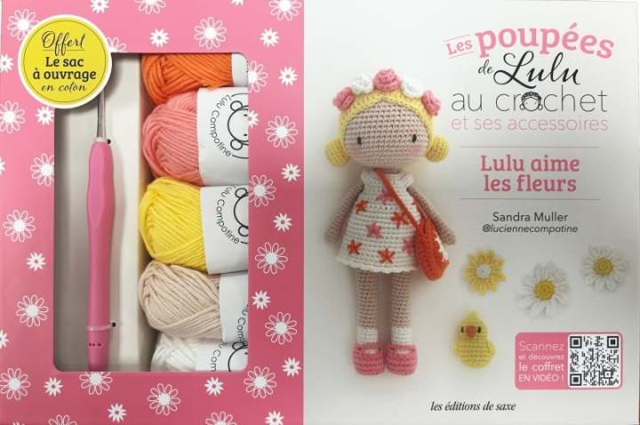 Kniha Coffret Poupée de Lulu au crochet et ses accessoires Lucienne Compotine