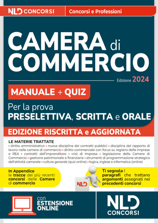 Kniha Concorsi Camera di Commercio: Manuale + Quiz per la prova preselettiva, scritta e orale 