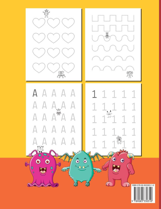 Carte BIG Tracing Workbook with Little Monsters Kate Herm