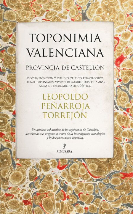 Kniha TOPONIMIA VALENCIANA PROVINCIA DE CASTELLON PEÑARROJA TORREJON