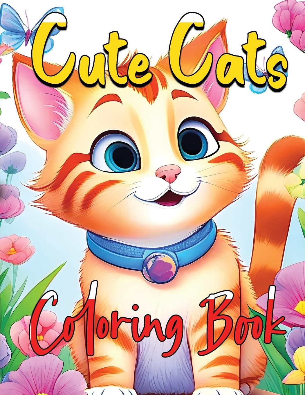 Książka Cute Cats Coloring Book James Mwangi