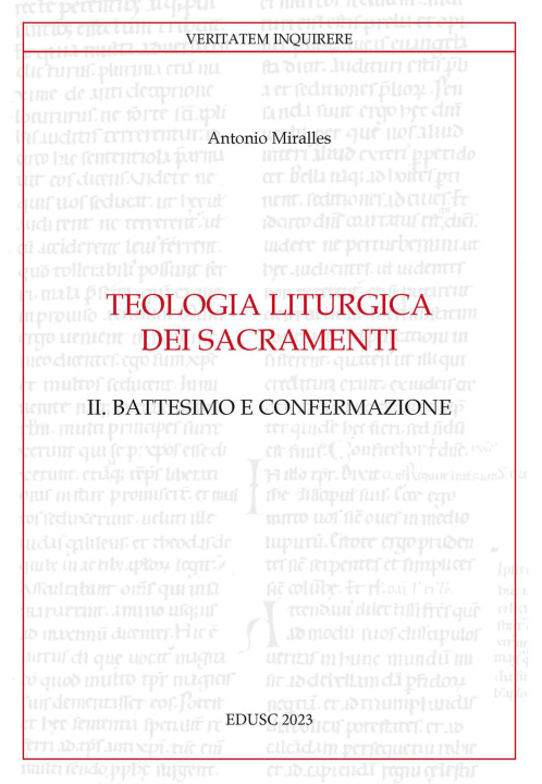 Knjiga Teologia liturgica dei sacramenti Antonio Miralles