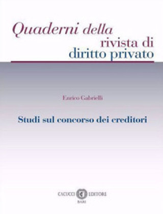 Carte Studi sul concorso dei creditori Enrico Gabrielli