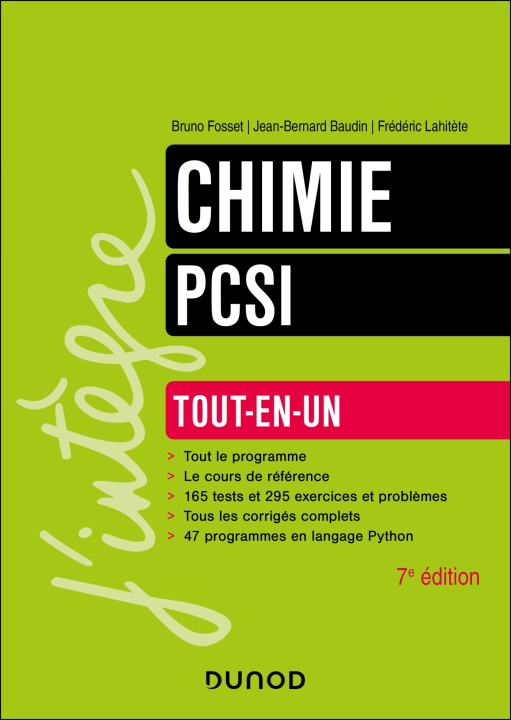 Kniha Chimie tout-en-un PCSI - 7e éd. Bruno Fosset