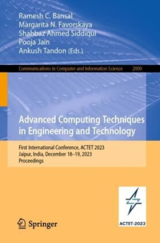 Livro Advanced Computing Techniques in Engineering and Technology Ramesh C. Bansal