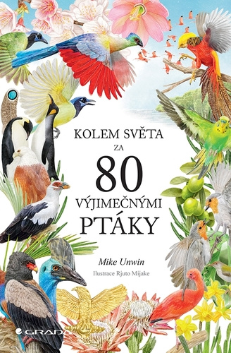 Kniha Kolem světa za 80 výjimečnými ptáky Mike Unwin