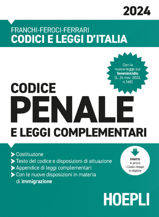 Knjiga Codice penale e leggi complementari 2024 