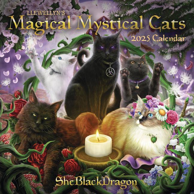 Naptár/Határidőnapló CAL 25 LLEWELLYNS MAGICAL MYSTICAL CATS WALL