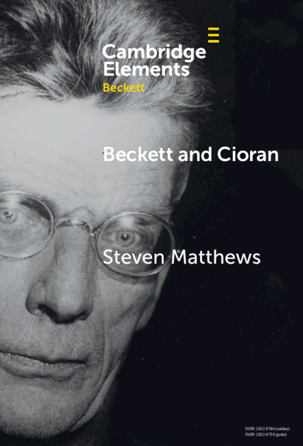 Carte Beckett and Cioran Steven Matthews