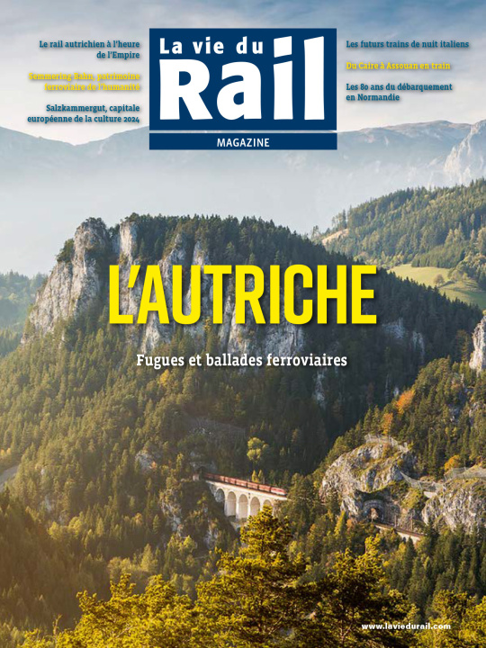 Carte La Vie du Rail  Magazine- L'Autriche 