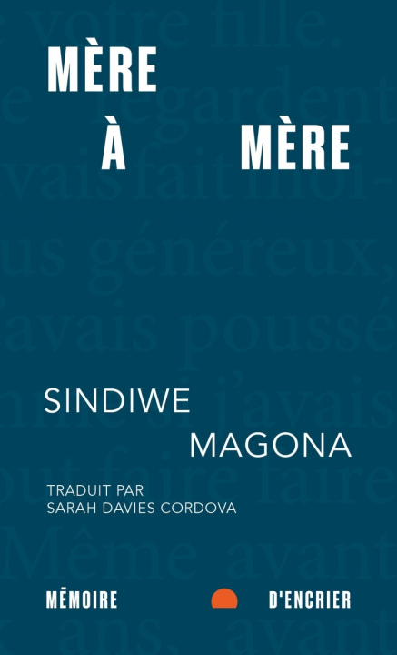 Libro Mère à mère Sindiwe MAGONA