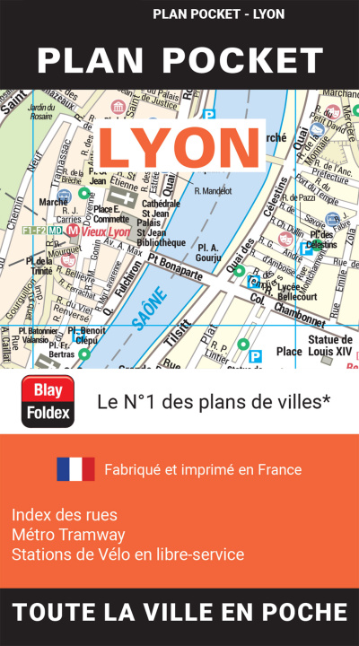 Könyv LYON PLAN POCKET 2024 BLAY-FOLDEX