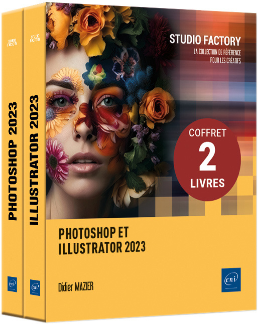 Kniha Photoshop et Illustrator 2023 - Coffret de 2 livres MAZIER