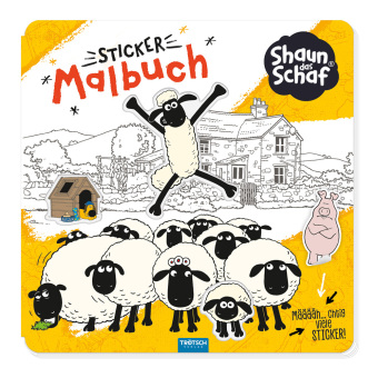 Könyv Trötsch Shaun das Schaf Stickermalbuch Malbuch mit Stickern Trötsch Verlag GmbH & Co.KG