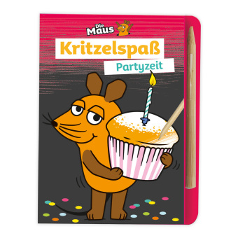 Könyv Trötsch Die Maus Mini-Kratzblock Kritzelspaß Partyzeit Trötsch Verlag GmbH & Co.KG