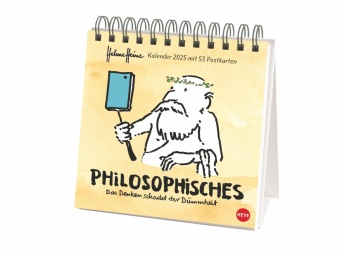 Kalendář/Diář Helme Heine: Philosophisches Premium-Postkartenkalender 2025 Helme Heine