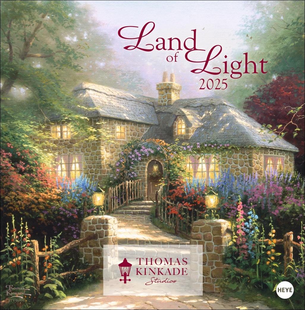 Календар/тефтер Thomas Kinkade: Land of Light Broschurkalender 2025 Thomas Kinkade