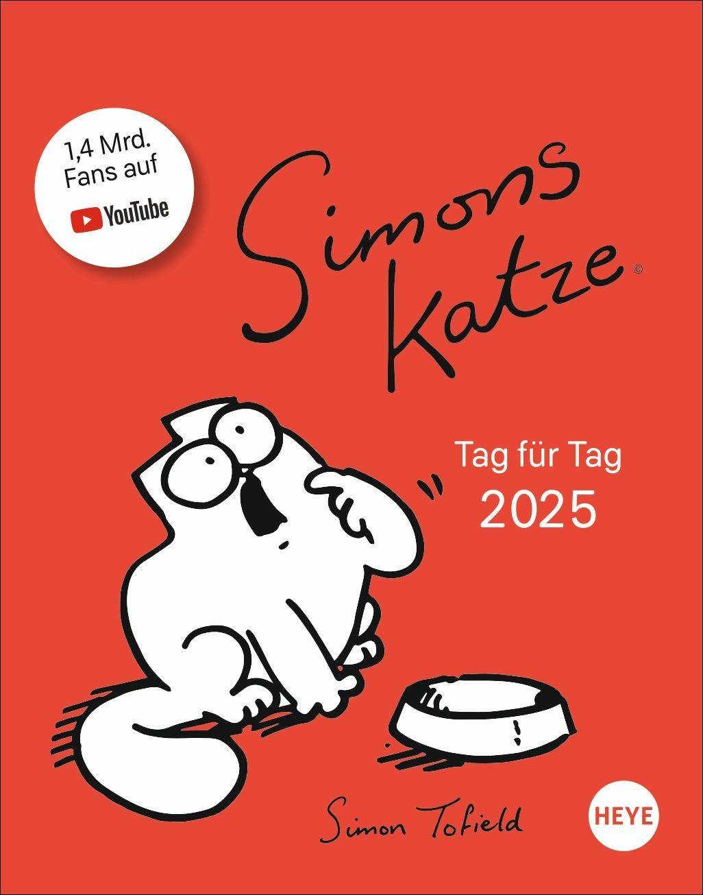Kalendář/Diář Simons Katze Tagesabreißkalender 2025 Simon Tofield