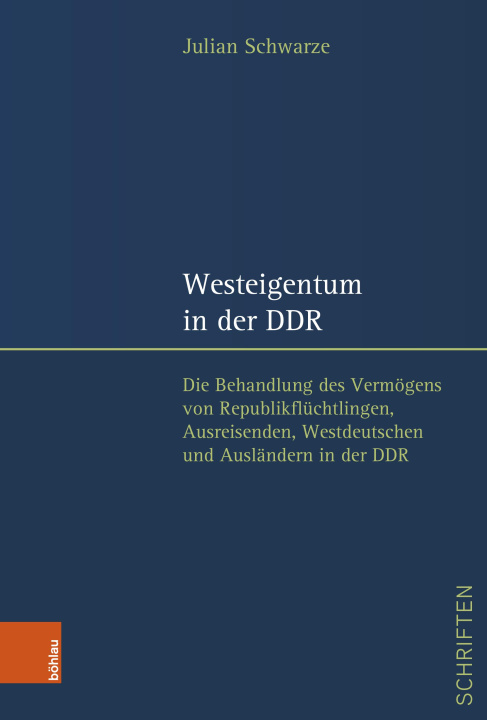 Kniha Westeigentum in der DDR Julian Schwarze